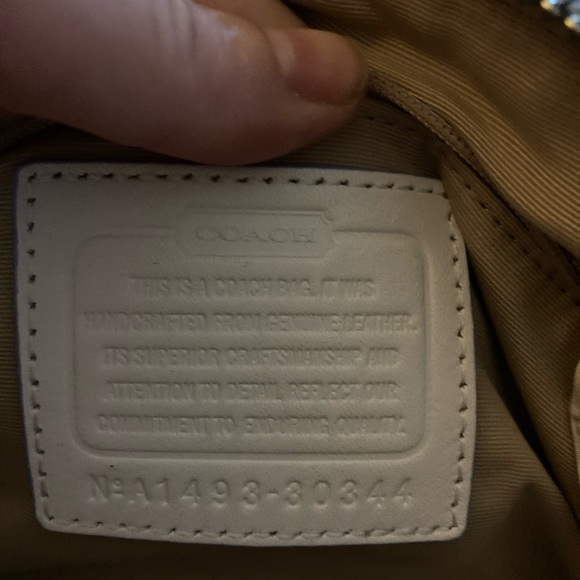 Coach Cream and Blue Satchel Mini Fun - Picture 6 of 8